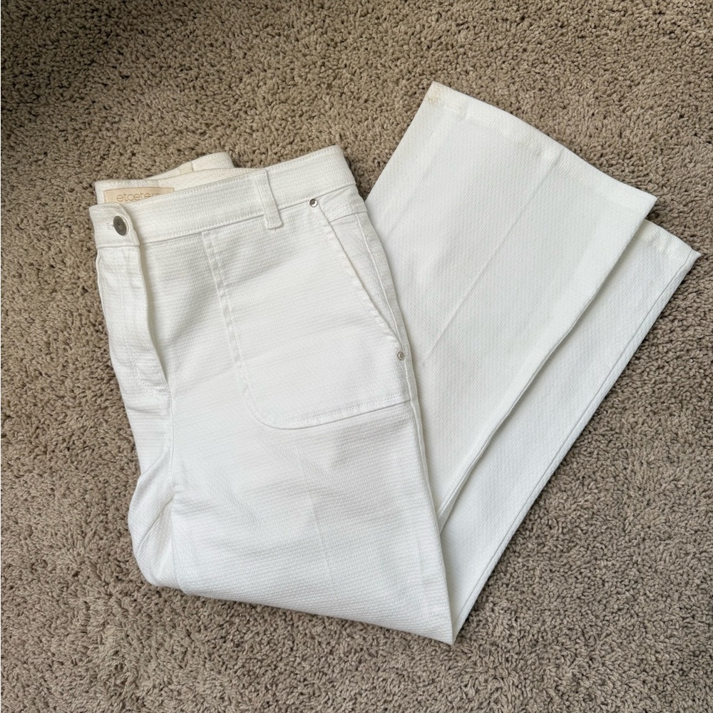 Etcetera Women's White Straight Leg Pant